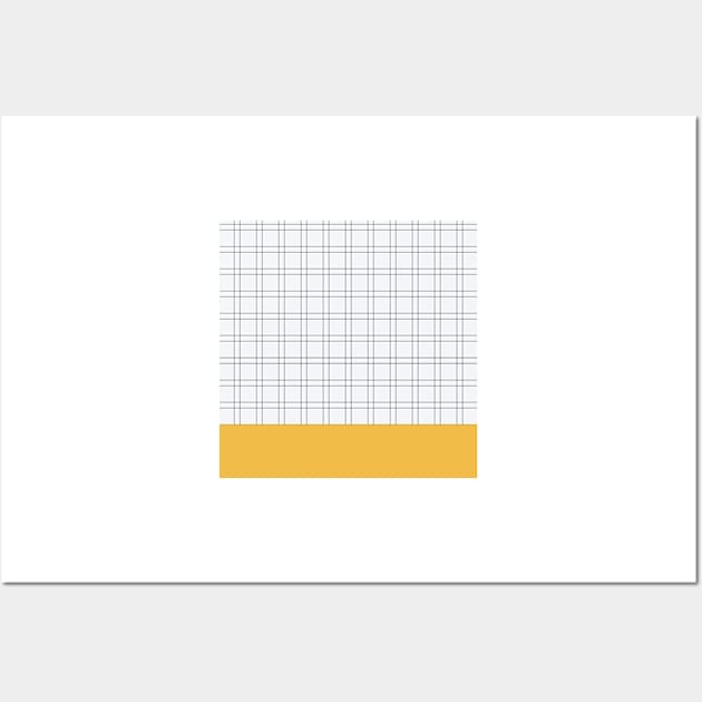 Pattern geometric mustard minimal Wall Art by soycarola